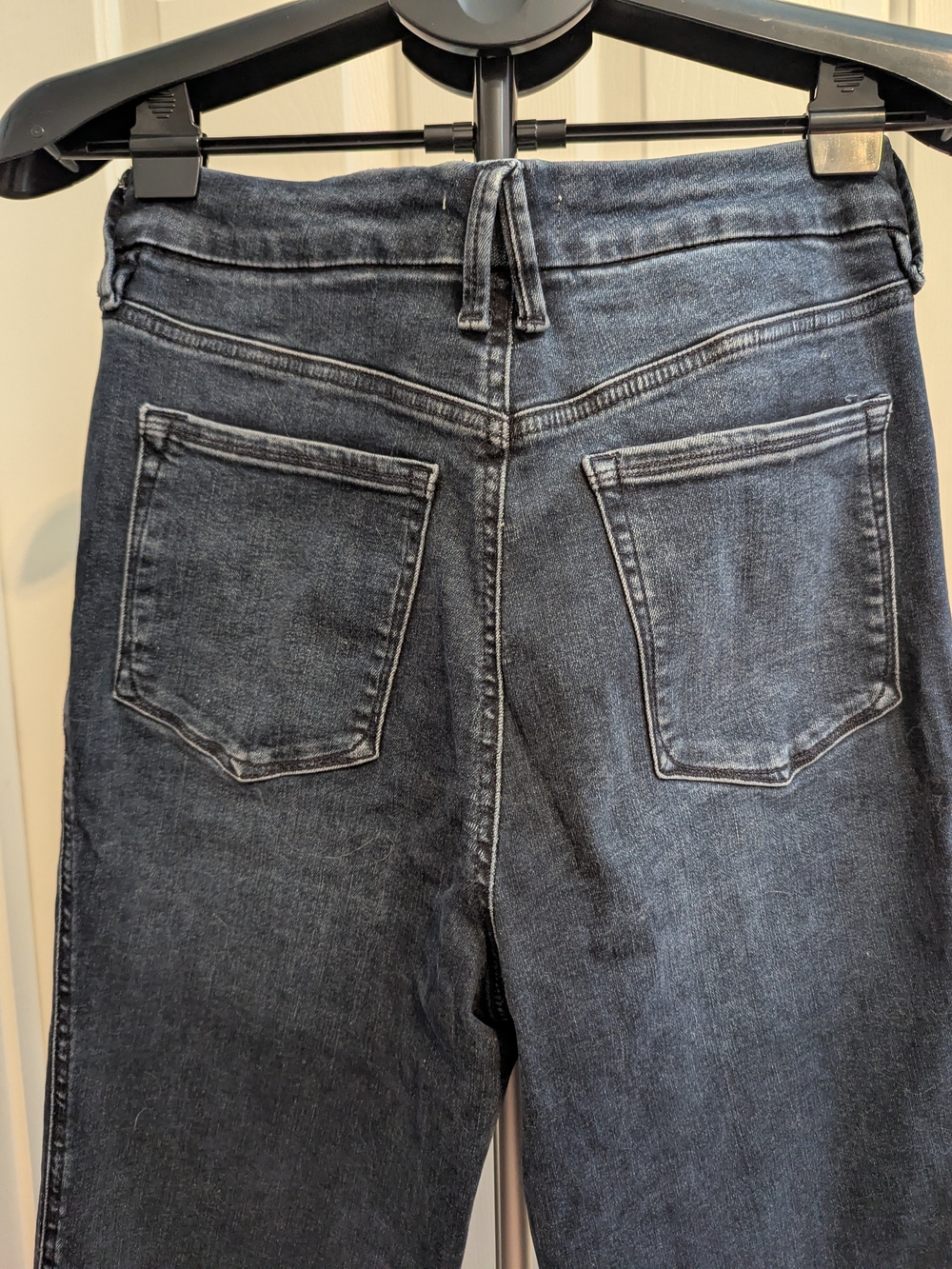 Good American Good Curve, Super High Rise Straight Jeans